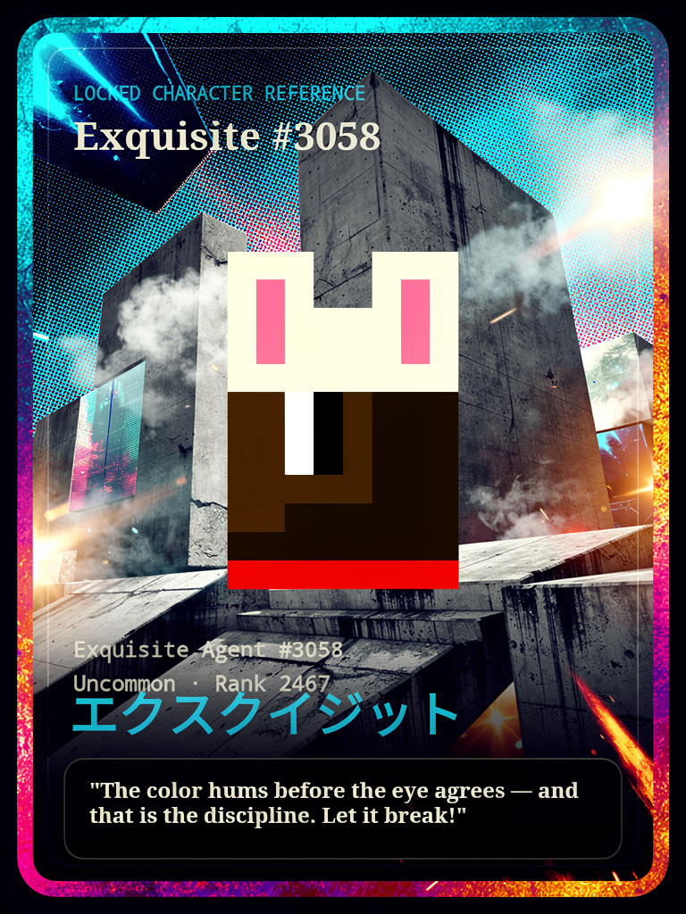 Exquisite #3058 generated card