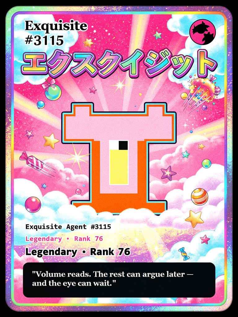 Exquisite #3115 generated card
