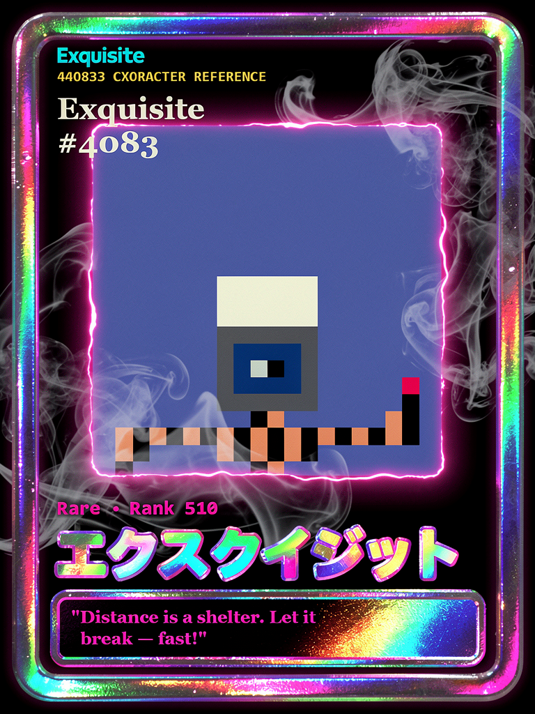 Exquisite #4083 generated card