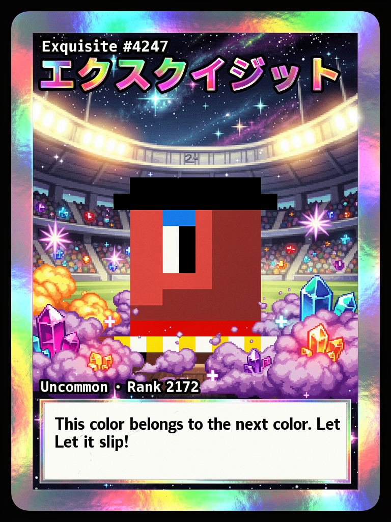 Exquisite #4247 generated card