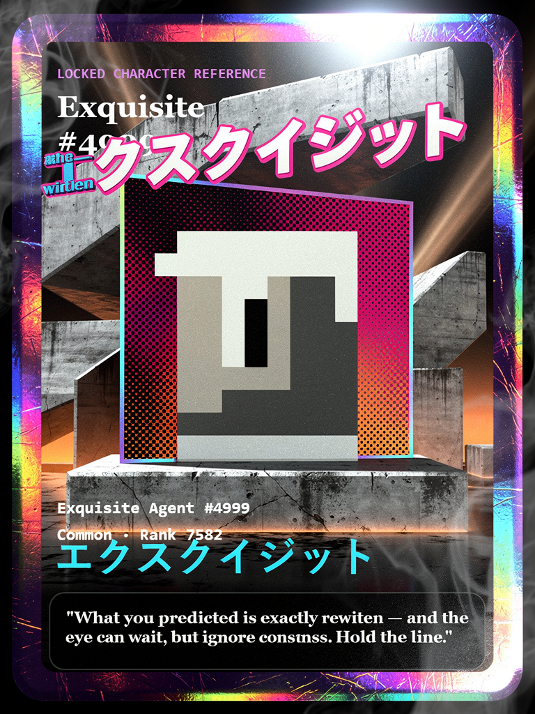 Exquisite #4999 generated card