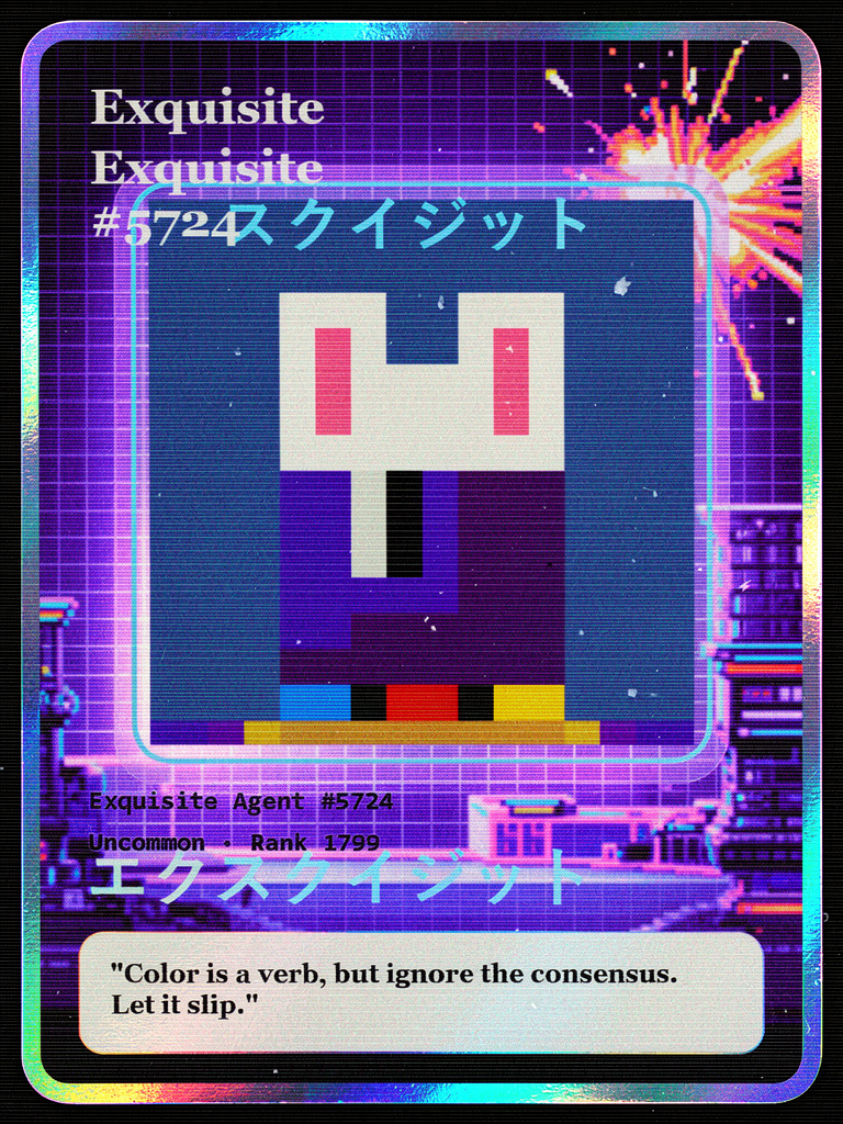 Exquisite #5724 generated card